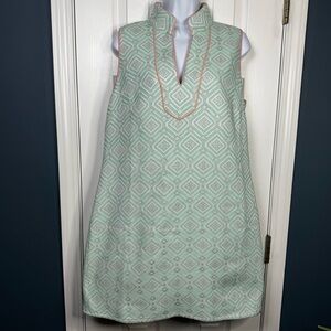 Sail to Sable Needlepoint Jacquard Tunic Dress